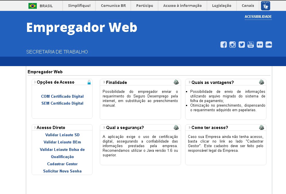 Empregador Web